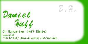 daniel huff business card